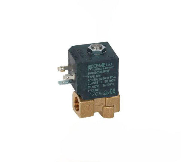 ELECTROVÁLVULA CEME 2 VÍAS ø 1/4" 230V