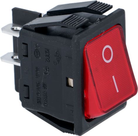 INTERRUPTOR BIPOLAR ROJO 16A 250V