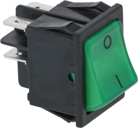 INTERRUPTOR BIPOLAR VERDE 16A 250V