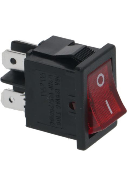 Interruptor Bipolar Rojo 16A 250V