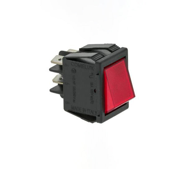 Interruttore A Pressione Con Copertura Impermeabile Da Incasso ø 25 Mm 250 V 16 A Rosso Illuminato, Spina Piatta 6,3 Mm (1 - Foto 6